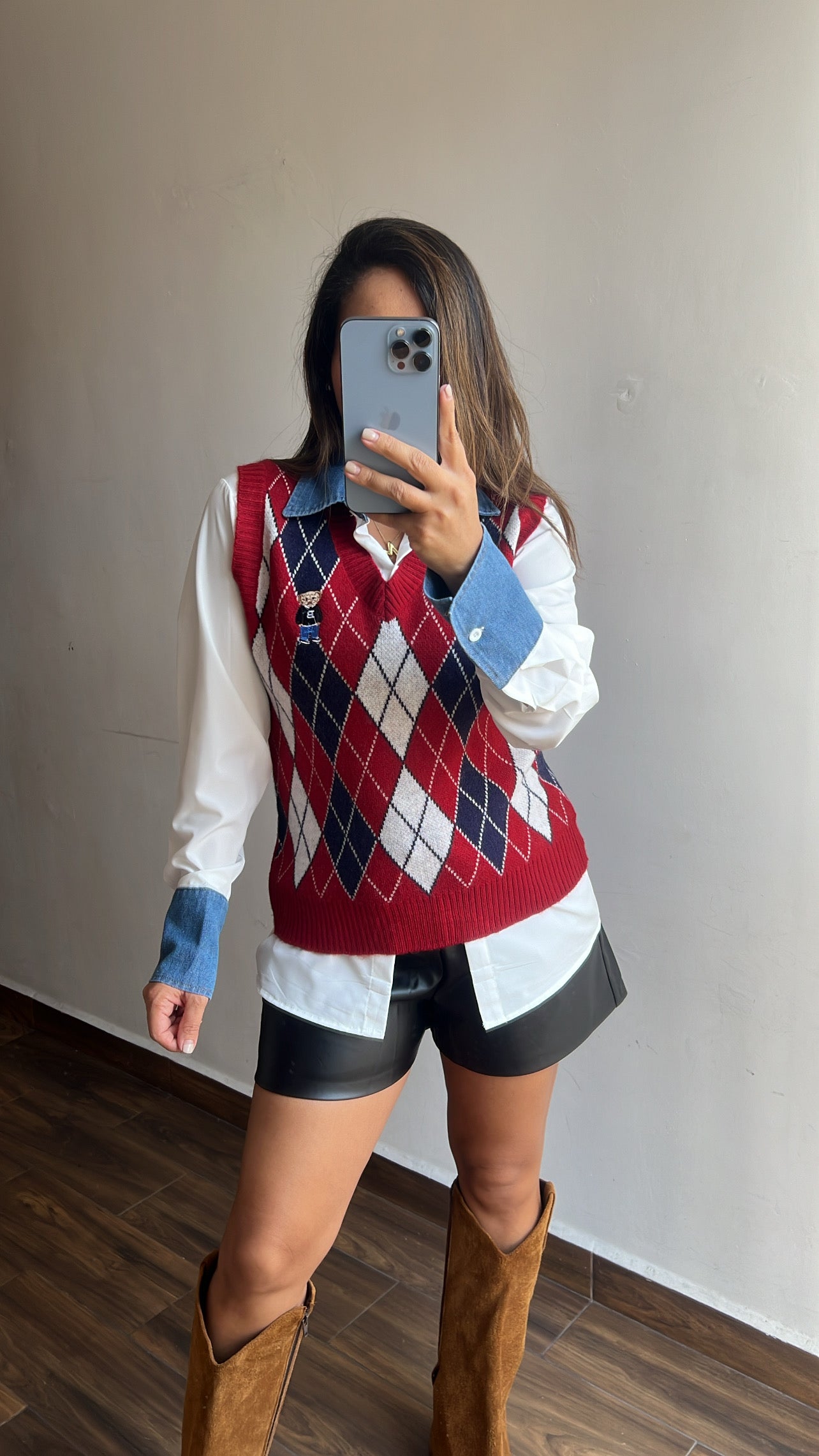 Blusa con chaleco Tamy