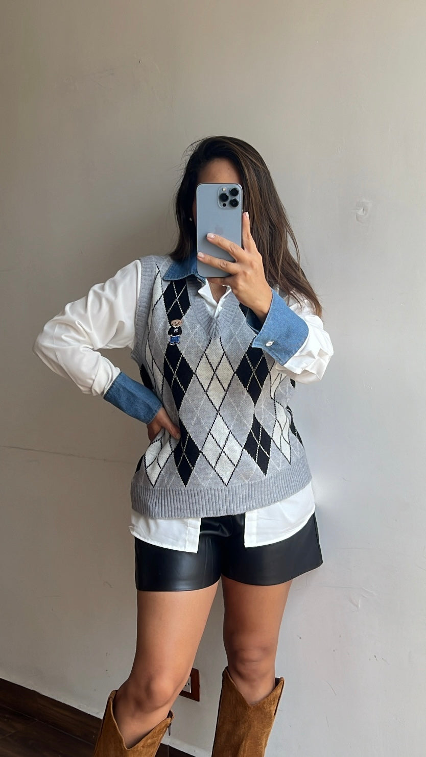 Blusa con chaleco Tamy