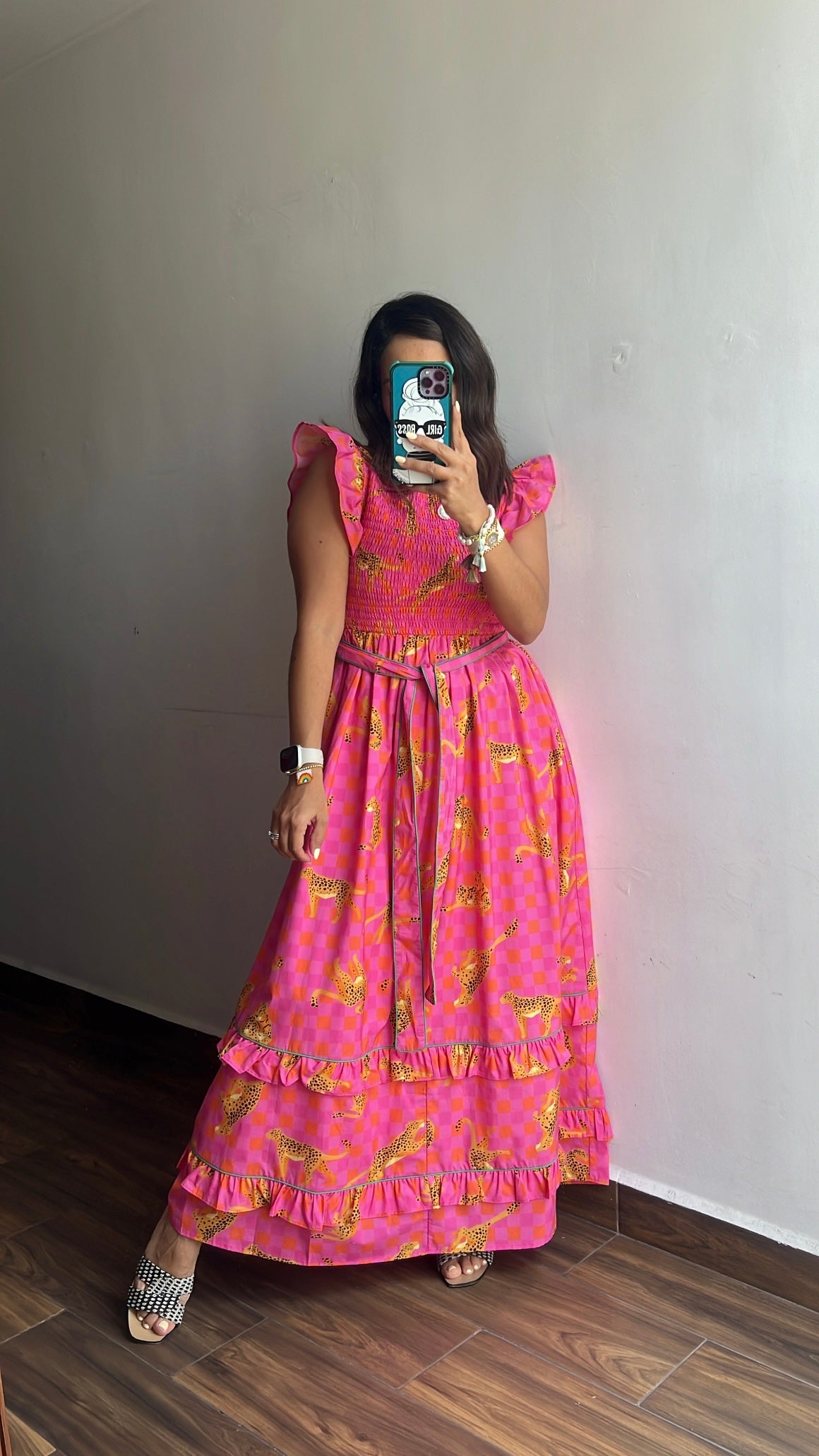 Vestido Leopardo Pink