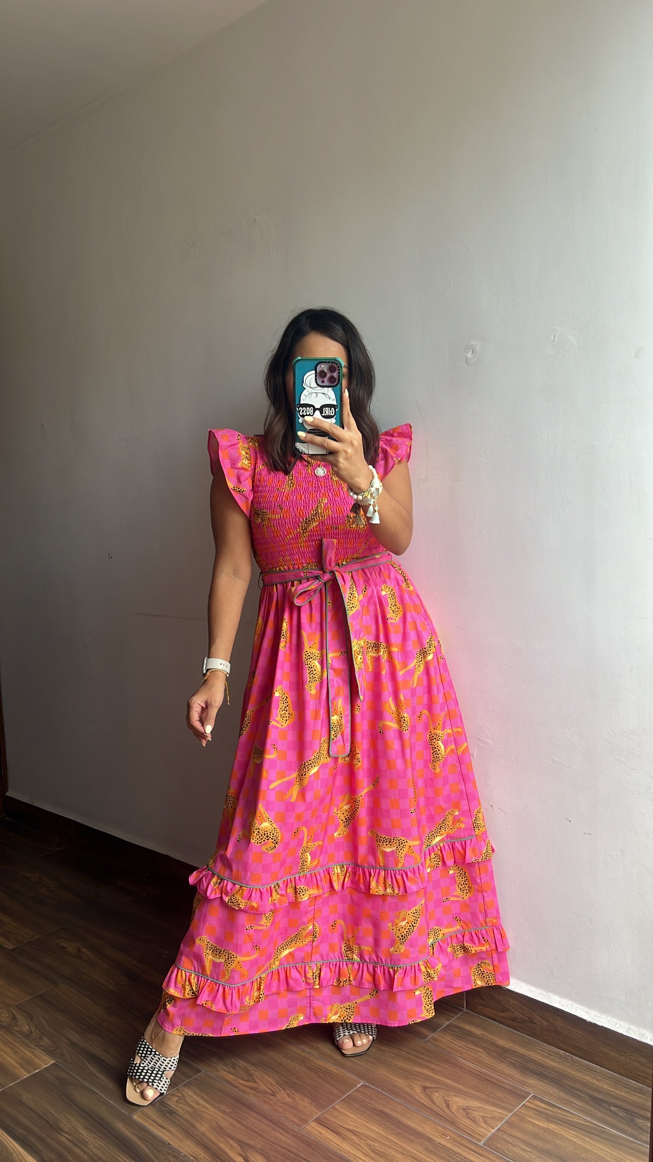 Vestido Leopardo Pink