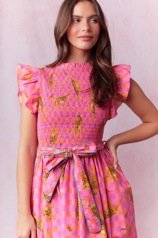 Vestido Leopardo Pink