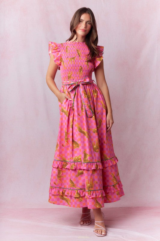 Vestido Leopardo Pink