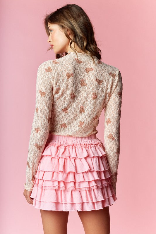 Blusa Mesh Bears