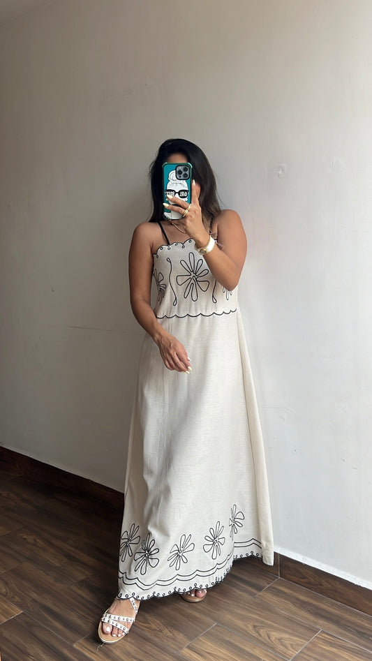 Vestido nude