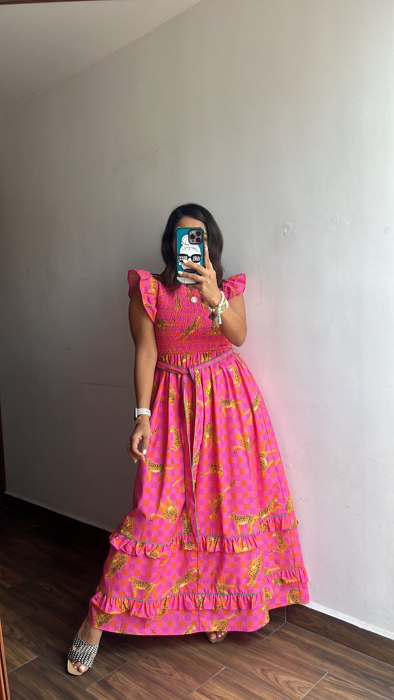 Vestido Leopardo Pink