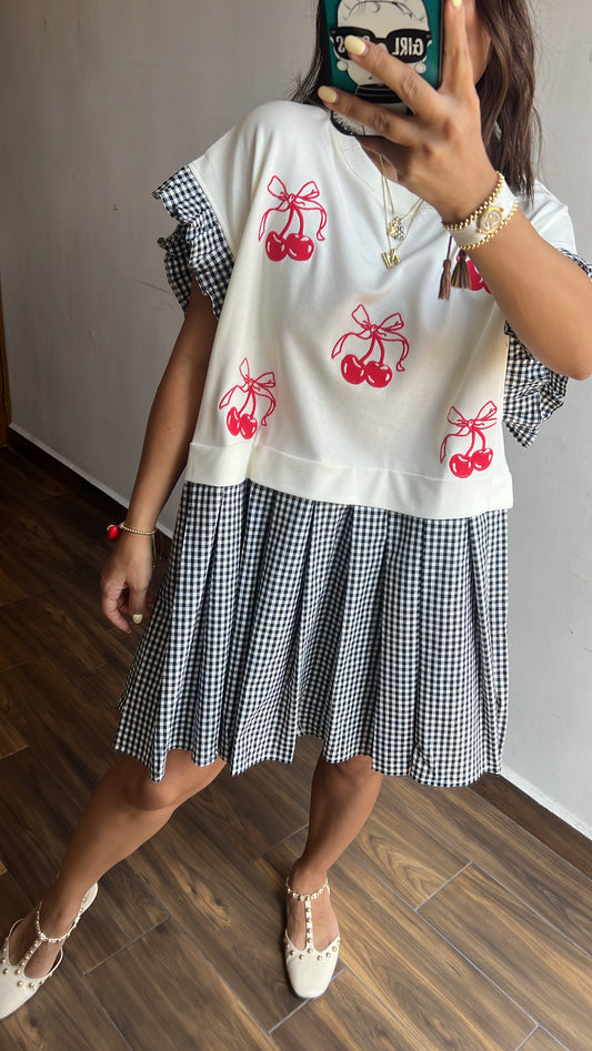 Vestido Cherry & Vichy