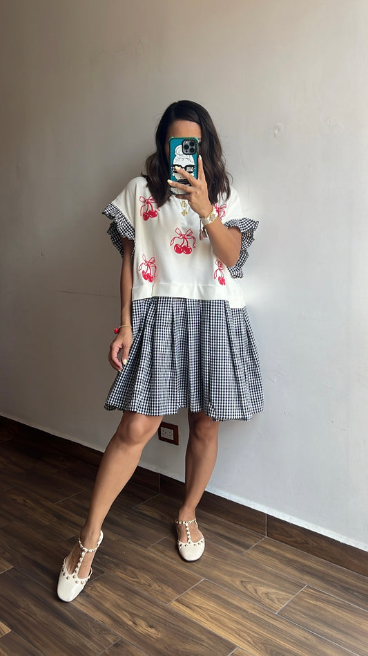 Vestido Cherry & Vichy