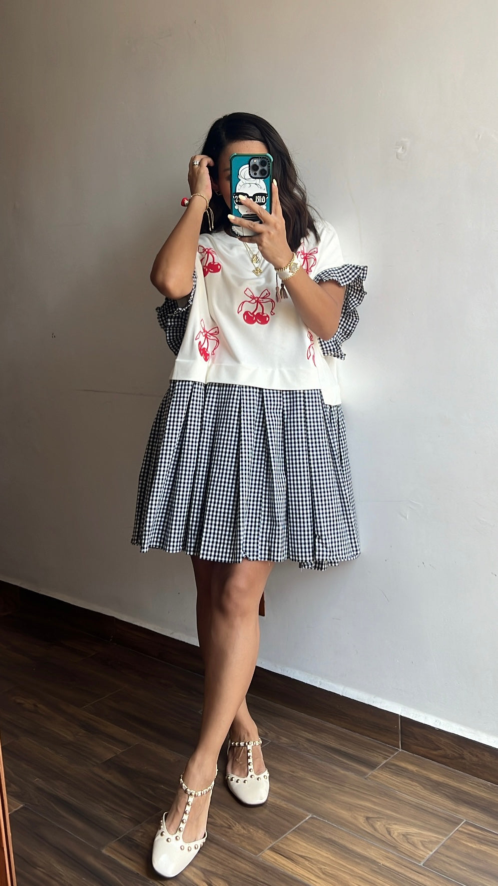 Vestido Cherry & Vichy