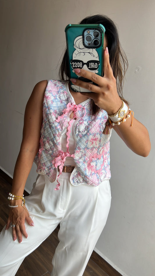 Chaleco rosa