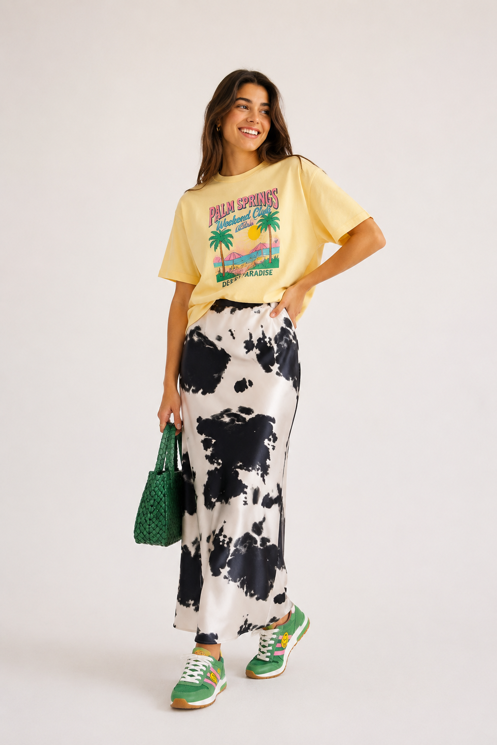 Maxi Falda Cow