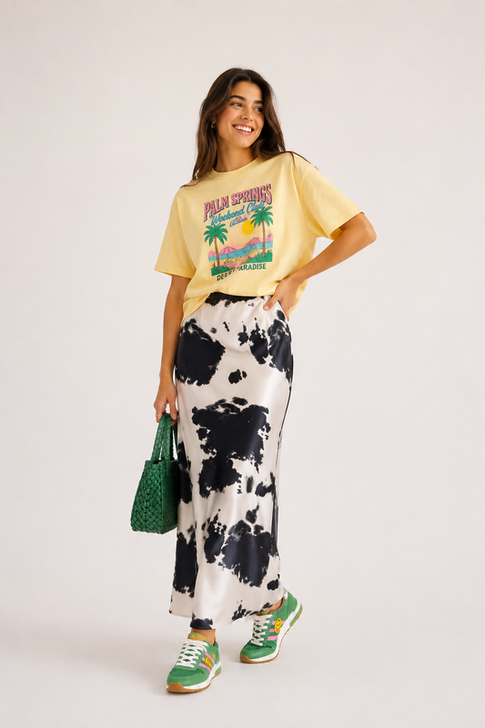 Maxi Falda Cow