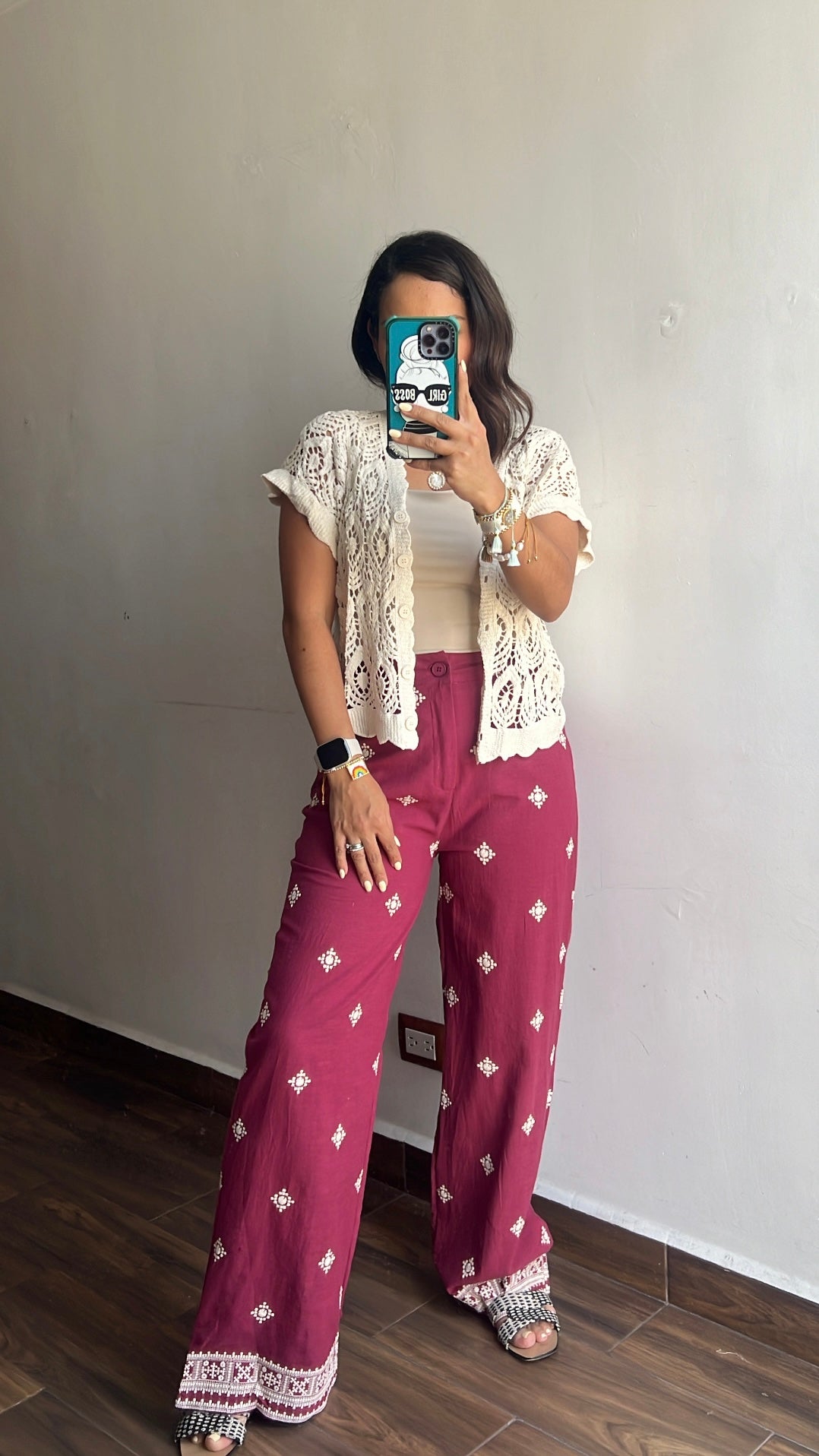 Pantalón Vino