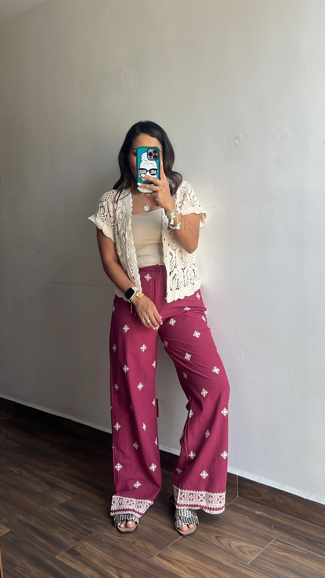 Pantalón Vino