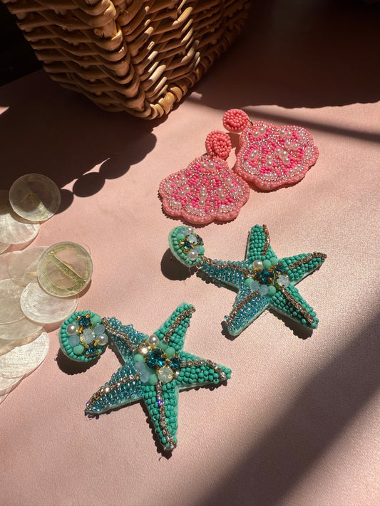 Aretes Estrella Turquesa