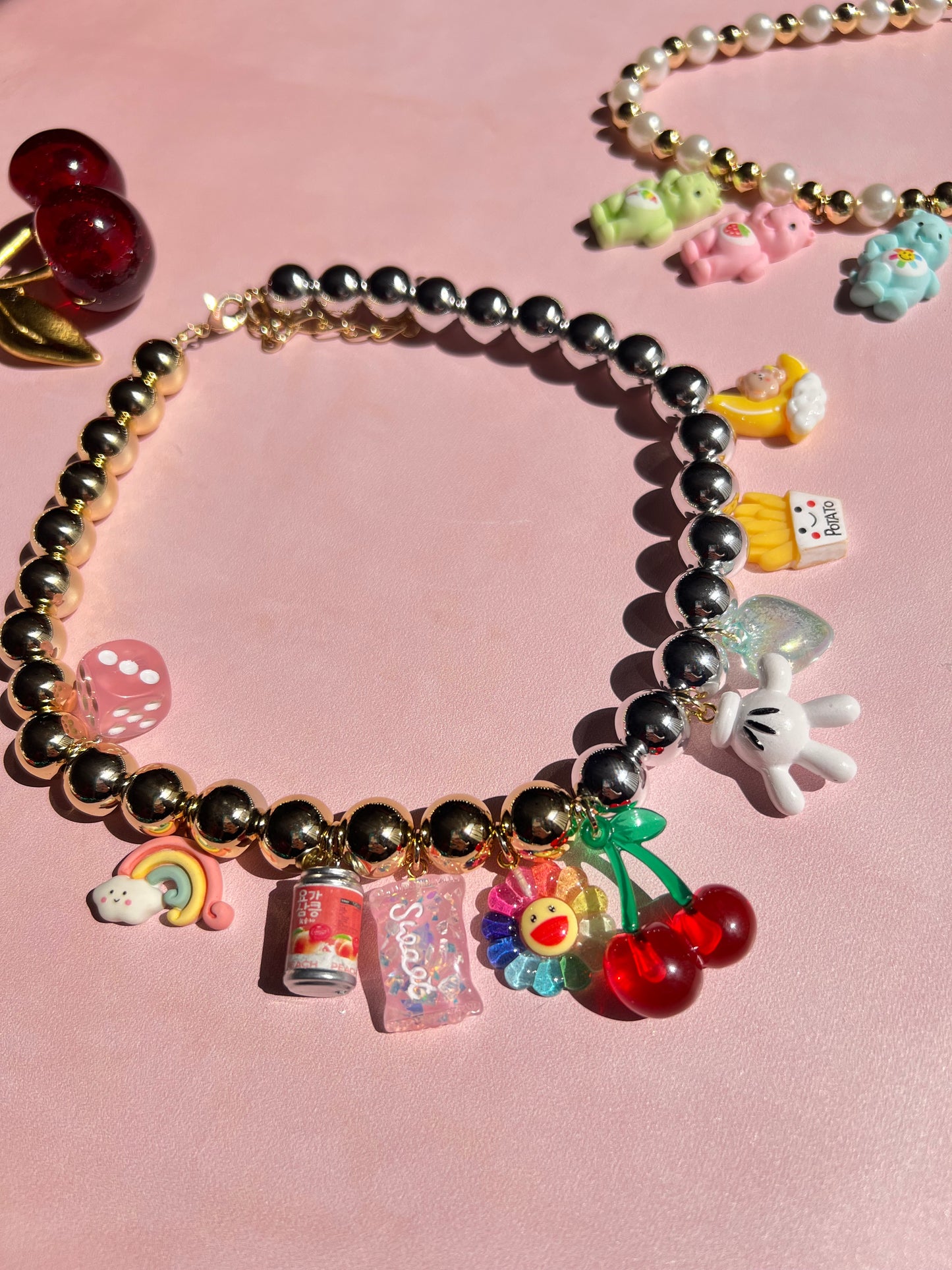 Collar Charm Cerezas