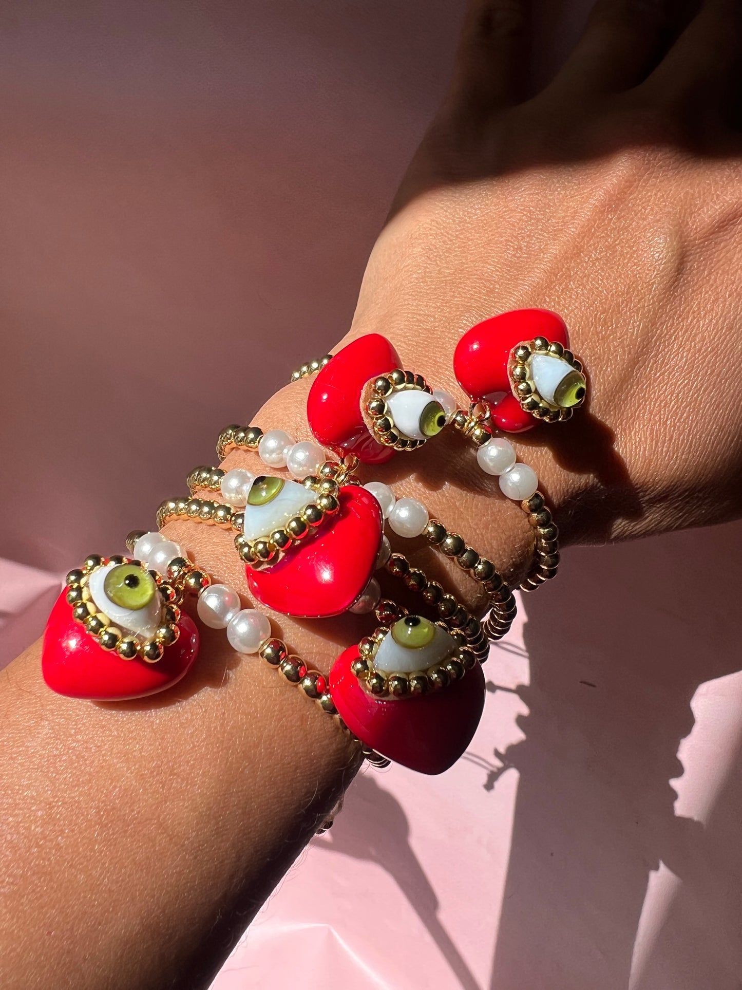 Pulsera Corazón y Ojo